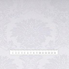 Biante Dekoračný behúň na stôl Monako PM-122 Zámocký vzor biely 35x160 cm