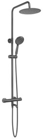 Rea Lungo, sprchová súprava s termostatickou batériou, grafitová, REA-P6386