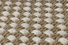 Koberec JUTE 3731 so strapcami, krémový / béžový