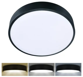 Brilagi - LED Stropné svietidlo POOL LED/36W/230V 3000/4000/6000K pr. 30 cm čierna BG0529