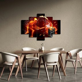 Obraz - Hudba v plameňoch (150x105 cm)