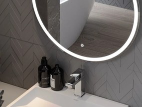 Mexen Gobi podsvietené kúpeľňové zrkadlo, okrúhle 70 cm, LED 6000K, proti zahmlievaniu - 9801-070-070-611-00