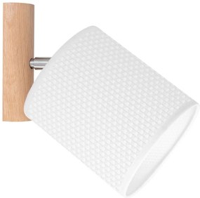 Spot-Light 2017400311549 - Nástenné bodové svietidlo BENITA 1xE27/25W/230V dub