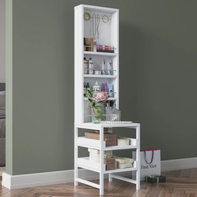 Toaletný stolík Bjorno (biela). Akcia -17%. Vlastná spoľahlivá doprava až k Vám domov. 1127588