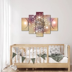Obraz - Mandala s elementmi (150x105 cm)