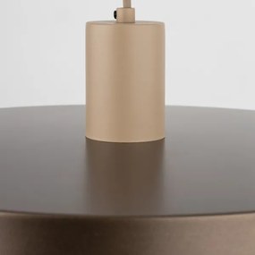 Luster na lanku SILA 1xE27/15W/230V pr. 40 cm hnedá/béžová