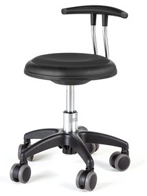 Mobilná pracovná stolička STAR, V 300-380 mm, čierna