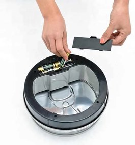 Bezdotykový odpadkový kôš 30l nápojová plechovka strieborná