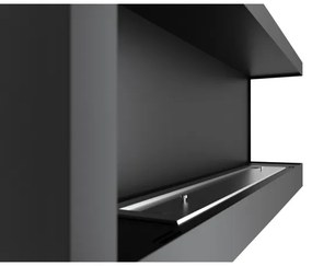 InFire - Rohový BIO krb 45x120 cm 3kW čierna