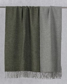 Deka Merinos 140x200 cm melange green khaki