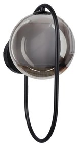 Nástenné svietidlo CORDEL 1xG9/28W/230V čierna/dymová čierna