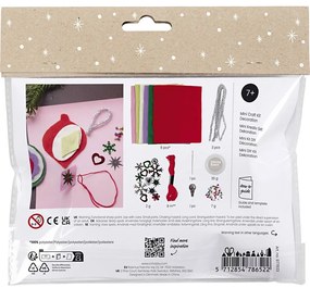 Kreatívna sada Vianočné ozdoby plstené