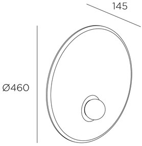 LEDS-C4 Trip nástenné svietidlo Ø 46 cm čierna