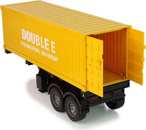 Double E Veľké RC nákladné auto Mercedes Arocs modré 1:20 kontajner 58 cm