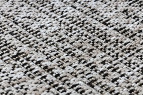 Behúň SIZAL FLOORLUX vzor 20389 strieborný / čierny