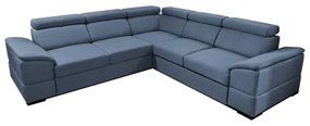 Univerzálna rohová rozkladacia sedacia súprava s úložným priestorom GRANADA modrá