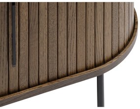 Hnedý TV stolík v dekore duba 120x56 cm Nola – Unique Furniture