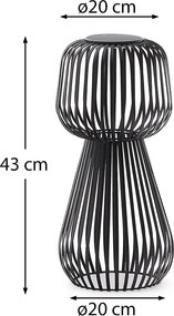 LED stolové stmievateľné solárne vonkajšie svetlo (výška 42 cm) Reiba – Kave Home