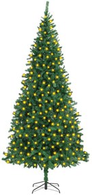 Umelý vianočný stromček s LED 300 cm zelený 3077735