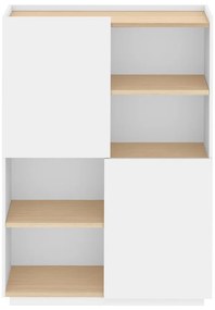 Biela matná knižnica 100x147 cm Nina - TemaHome