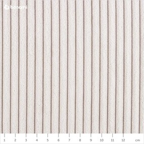 Béžová menčestrová leňoška (pravý roh) Chic Charlotte – Miuform