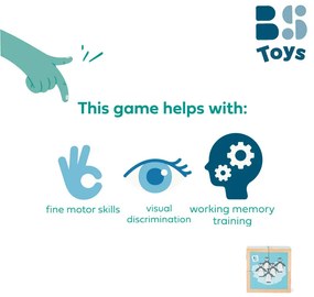 Drevené obrázkové kocky so zvieratkami - 4 ks