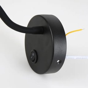 Brilagi - LED Stmievateľná flexibilná nástenná lampa MAYA 1xG9/4W/230V čierna