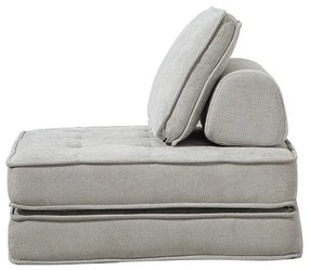 Rozkladacia penová sofa CALMERO - svetlo sivá
