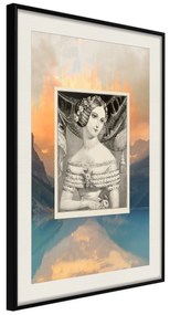 Artgeist Plagát - Retro Portrait [Poster] Veľkosť: 30x45, Verzia: Zlatý rám