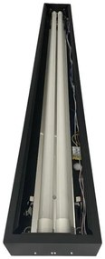 Žiarivkové svietidlo T8 2xG13/18W/230V 120 cm čierna