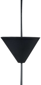 Ratanová závesná lampa čierna/prírodná BOERI Beliani
