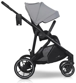 Súrodenecký kočík EasyGo Duoflex Cloudy Gray 2 športové časti