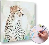 Maľovanie podľa čísel GEPARD NA LOVE – nízka náročnosť