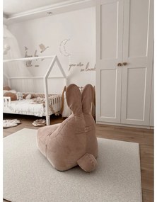 Svetloružový detský sedací vak Funny Bunny – The Brooklyn Kids