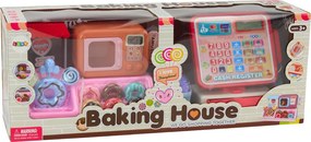 LEAN Toys Súprava Donut Shop Cukráreň Pokladňa Mikrovlnná rúra