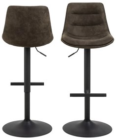 Tmavozelená barová stolička s nastaviteľnou výškou (výška sedadla 86 cm) Adisa – Actona