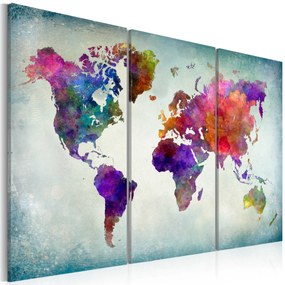 Artgeist Obraz - World in Colors Veľkosť: 90x60, Verzia: Na talianskom plátne