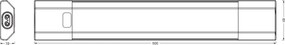 Osram - LED RGBW Stmievateľné podlinkové svietidlo LINEAR EDGE LED/8W/230V biele+DO