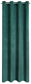 ZATEMŇOVACÍ ZÁVES NA KRÚŽKOCH ELIZA 140X250 CM TMAVOZELENÁ