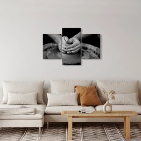 Čiernobiely obraz - výroba keramiky (90x60 cm)