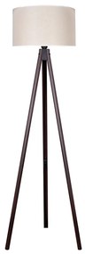 Duolla - Stojacia lampa 1xE27/60W/230V pr. 44 cm krémová/wenge