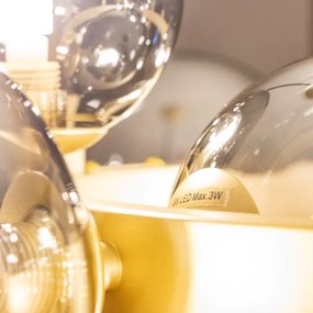 Brilagi - LED Luster na lanku MILLA 15xG9/3W/230V zlatá/dymová