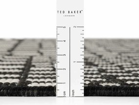 Ted Baker, Kusový koberec Ted Baker Haringey 106374 Black White, 120x170, čiernobiela, chodba / predsieň