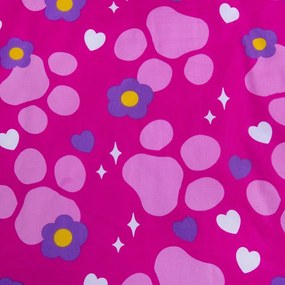 Ružové bavlnené detské obliečky do postieľky 100x135 cm Paw Patrol "Pawsome friendships grow" – Jerry Fabrics