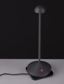 Vonkajšia stolová lampa Lumo tmavá sivá