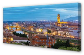 Obraz na plátne Taliansko Sunset panorama 100x50 cm