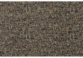 Hnedý taburet z textílie buklé Fern – Dutchbone