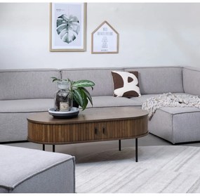 Konferenčný stolík v dekore duba v prírodnej farbe 60x120 cm Nola – Unique Furniture