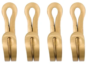 House Doctor Kovové háčiky Brass Finish – set 4 ks