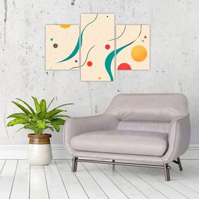 Obraz - Minimalistická farebná ilustrácia (90x60 cm)